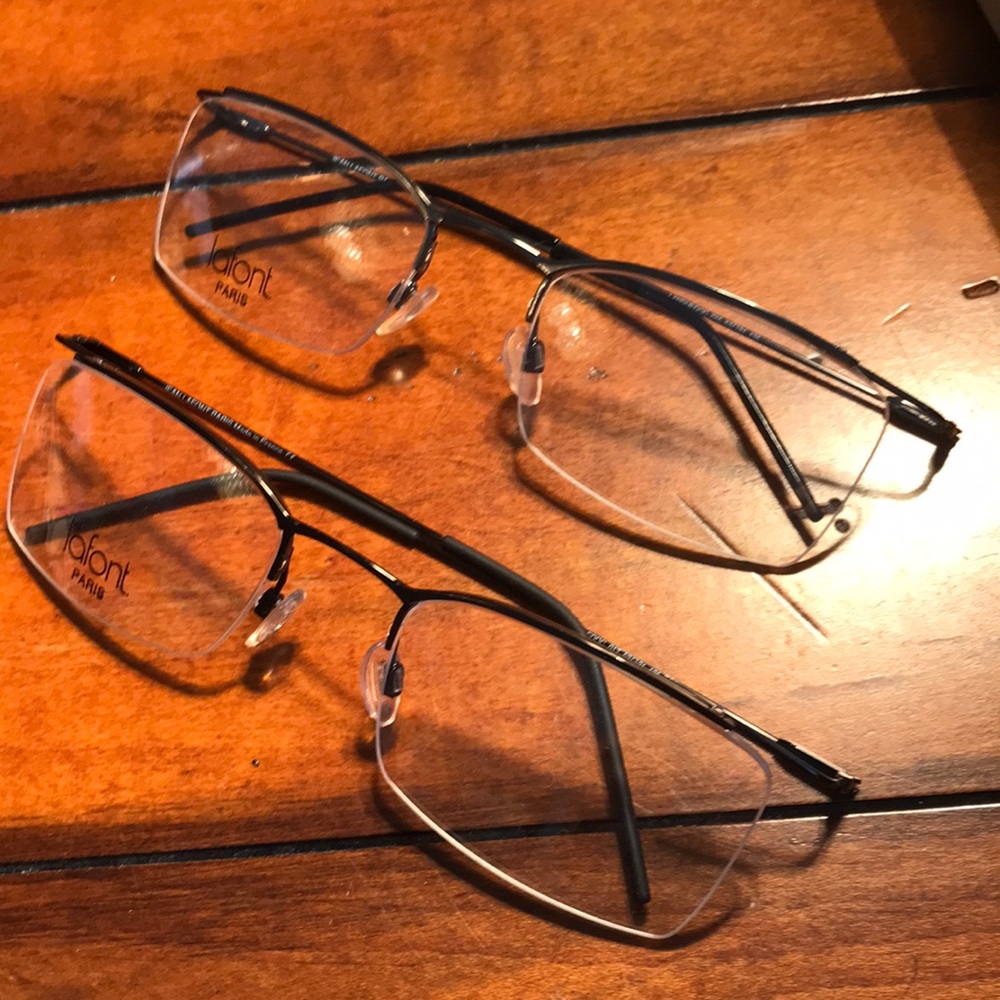 Lafont languedoc 015 and 017. 53/21/135 Semi rimless never owned. Paris.